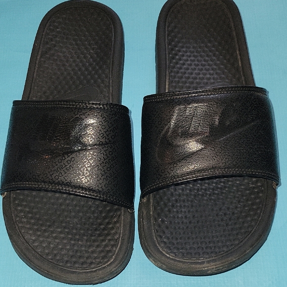 Nike Other - Nike Black Slide Sandals with Logo